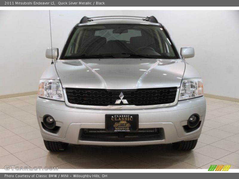 Quick Silver Metallic / Black 2011 Mitsubishi Endeavor LS