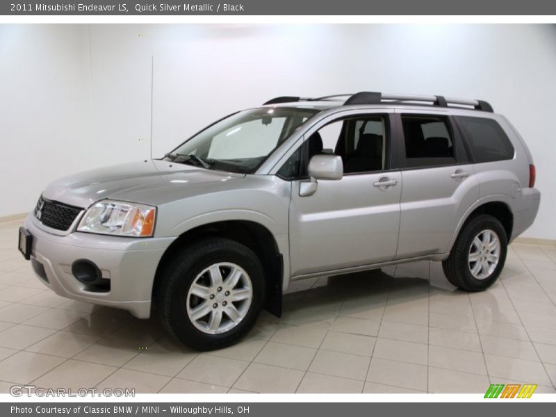 Quick Silver Metallic / Black 2011 Mitsubishi Endeavor LS