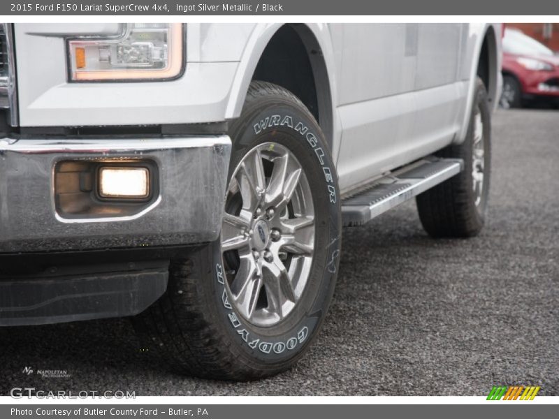 Ingot Silver Metallic / Black 2015 Ford F150 Lariat SuperCrew 4x4