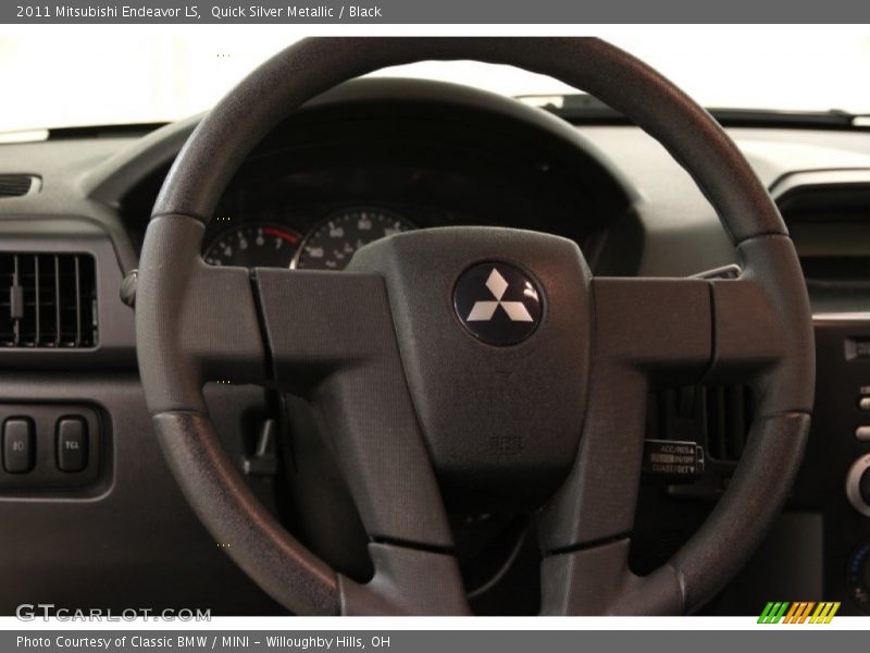 Quick Silver Metallic / Black 2011 Mitsubishi Endeavor LS