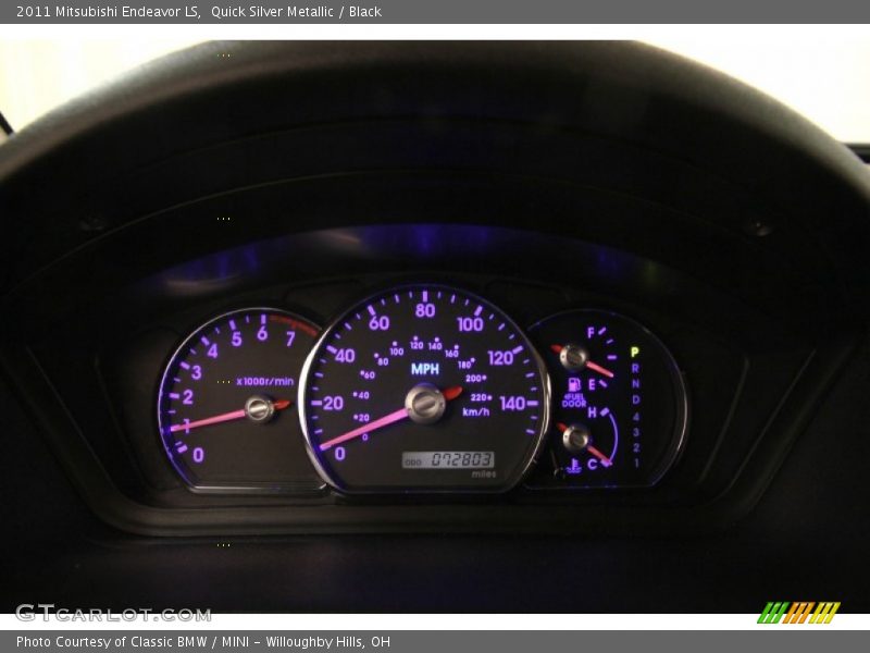 Quick Silver Metallic / Black 2011 Mitsubishi Endeavor LS