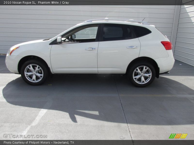 Phantom White / Gray 2010 Nissan Rogue SL