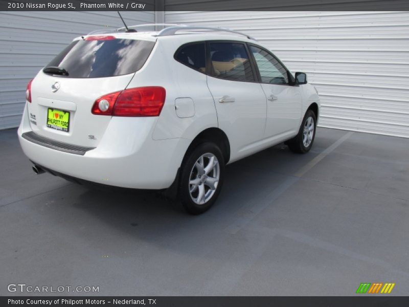 Phantom White / Gray 2010 Nissan Rogue SL