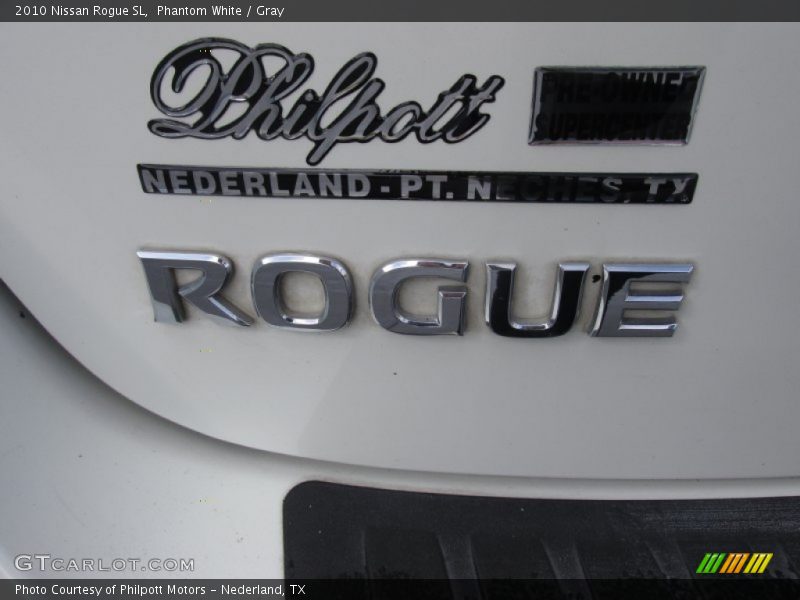 Phantom White / Gray 2010 Nissan Rogue SL