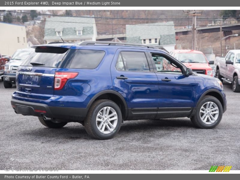 Deep Impact Blue / Medium Light Stone 2015 Ford Explorer 4WD