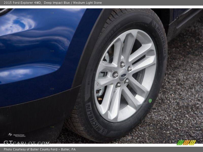 Deep Impact Blue / Medium Light Stone 2015 Ford Explorer 4WD