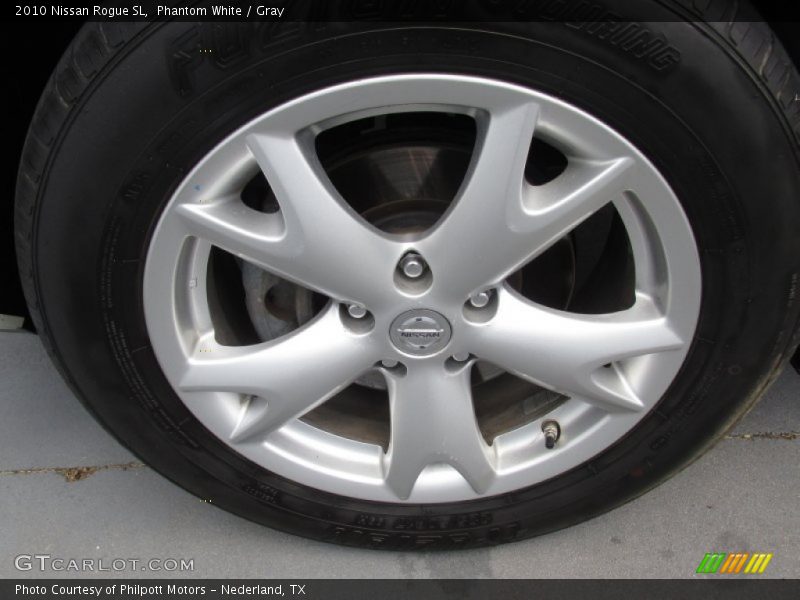 Phantom White / Gray 2010 Nissan Rogue SL