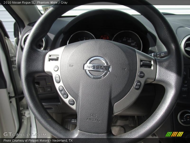 Phantom White / Gray 2010 Nissan Rogue SL