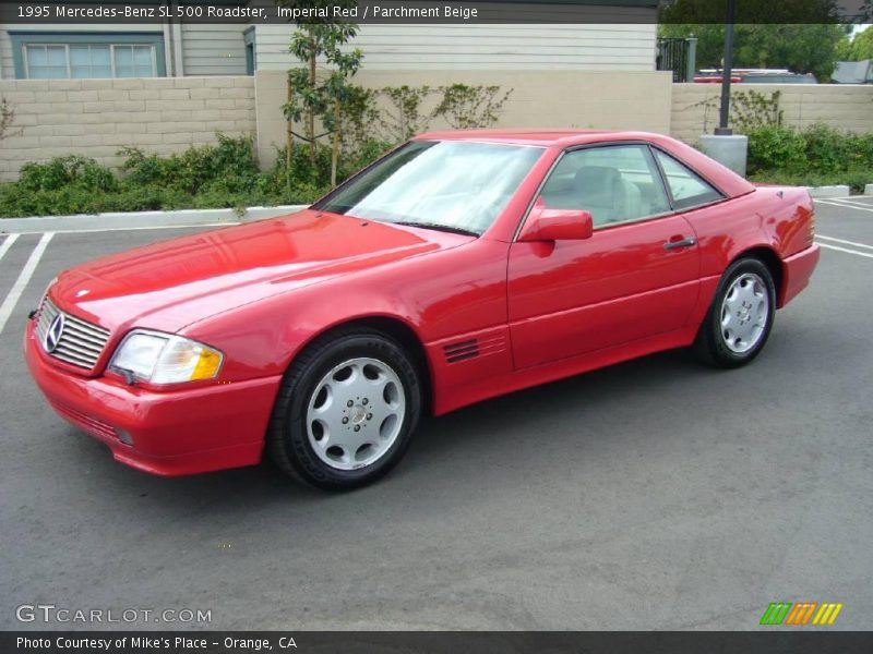 Imperial Red / Parchment Beige 1995 Mercedes-Benz SL 500 Roadster