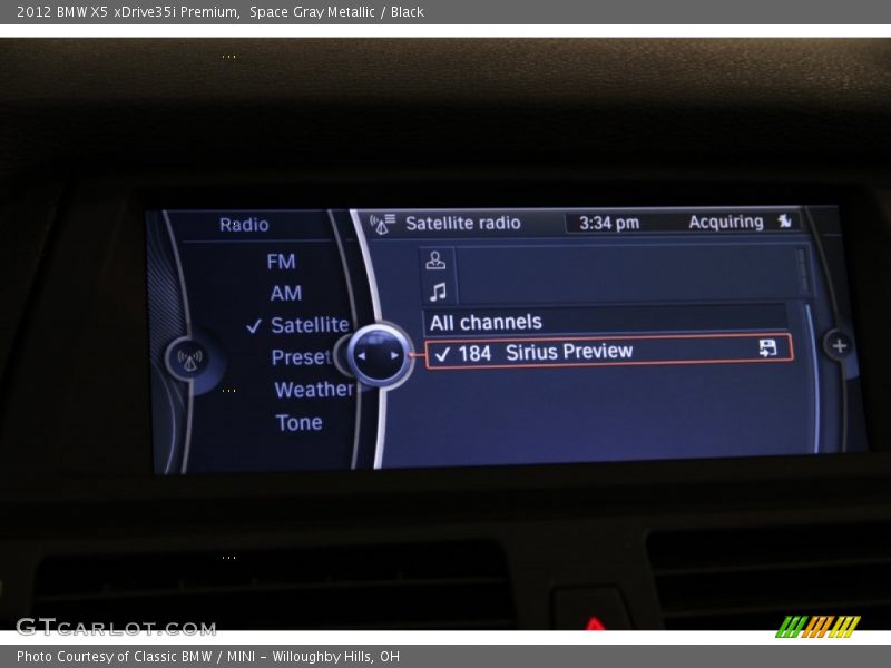 Space Gray Metallic / Black 2012 BMW X5 xDrive35i Premium