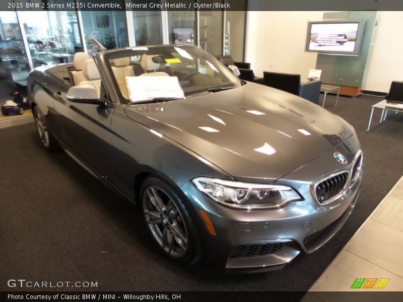 Mineral Grey Metallic / Oyster/Black 2015 BMW 2 Series M235i Convertible