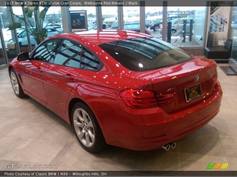 Melbourne Red Metallic / Black 2015 BMW 4 Series 428i xDrive Gran Coupe