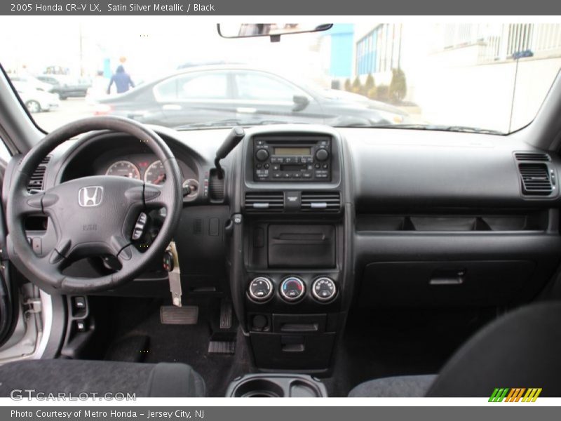 Satin Silver Metallic / Black 2005 Honda CR-V LX