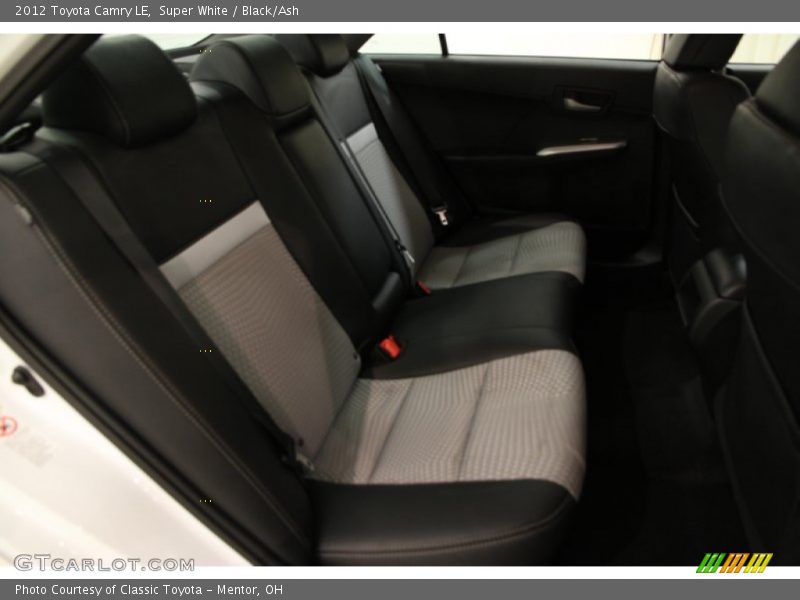 Super White / Black/Ash 2012 Toyota Camry LE