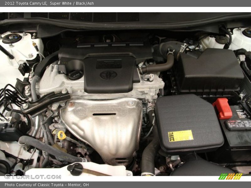 Super White / Black/Ash 2012 Toyota Camry LE