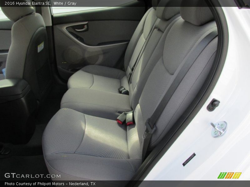 White / Gray 2016 Hyundai Elantra SE
