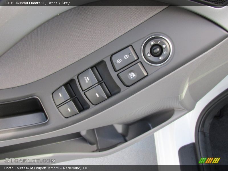 White / Gray 2016 Hyundai Elantra SE
