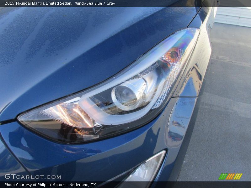 Windy Sea Blue / Gray 2015 Hyundai Elantra Limited Sedan