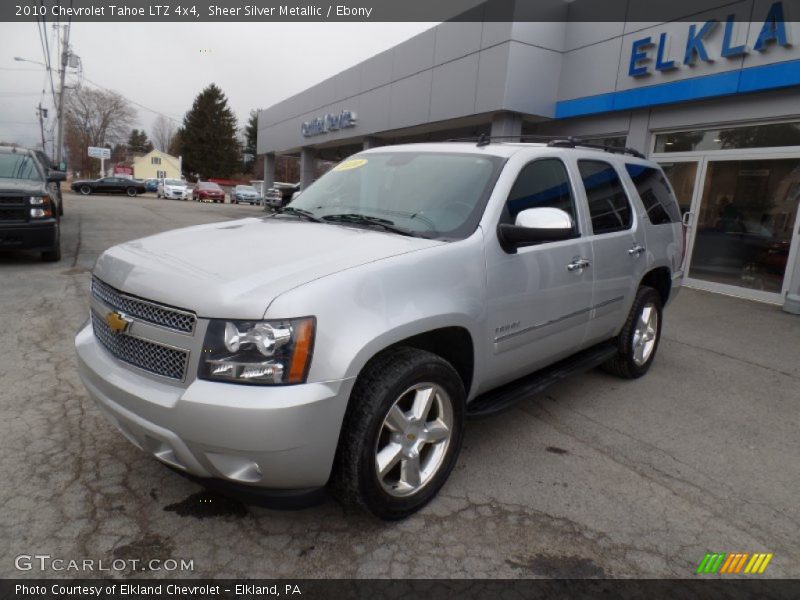 Sheer Silver Metallic / Ebony 2010 Chevrolet Tahoe LTZ 4x4