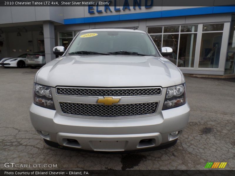 Sheer Silver Metallic / Ebony 2010 Chevrolet Tahoe LTZ 4x4