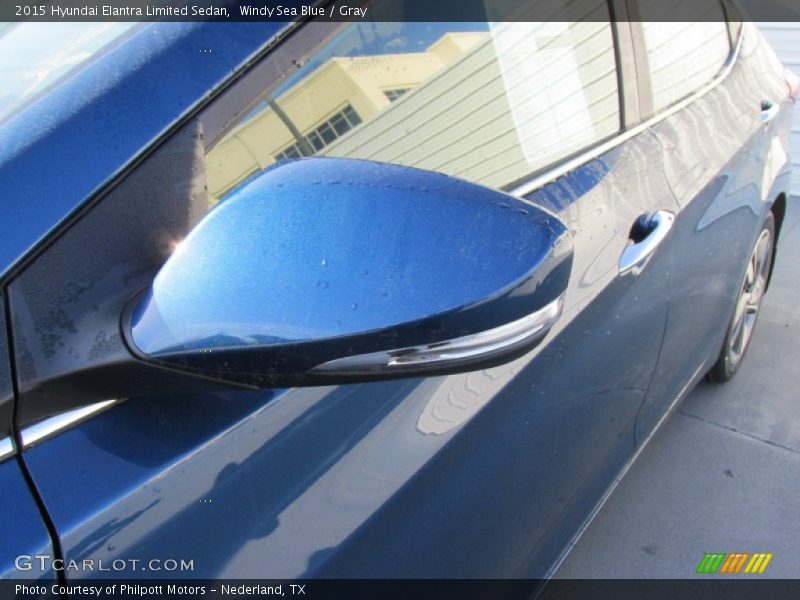 Windy Sea Blue / Gray 2015 Hyundai Elantra Limited Sedan