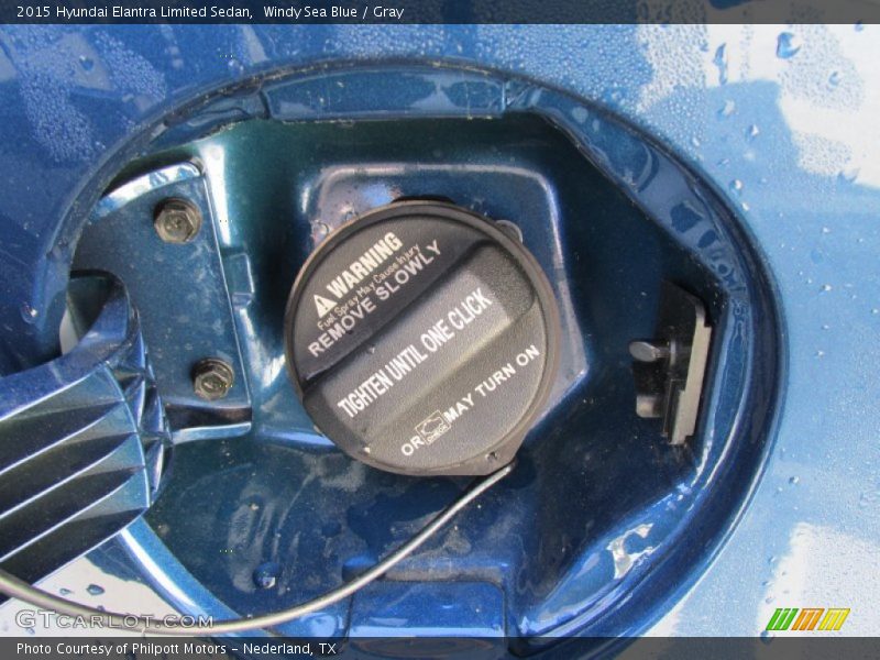 Windy Sea Blue / Gray 2015 Hyundai Elantra Limited Sedan