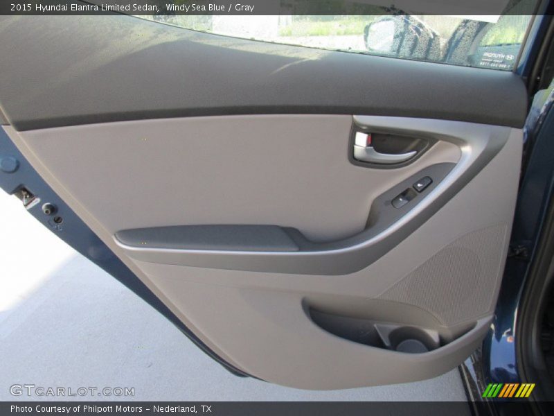Windy Sea Blue / Gray 2015 Hyundai Elantra Limited Sedan
