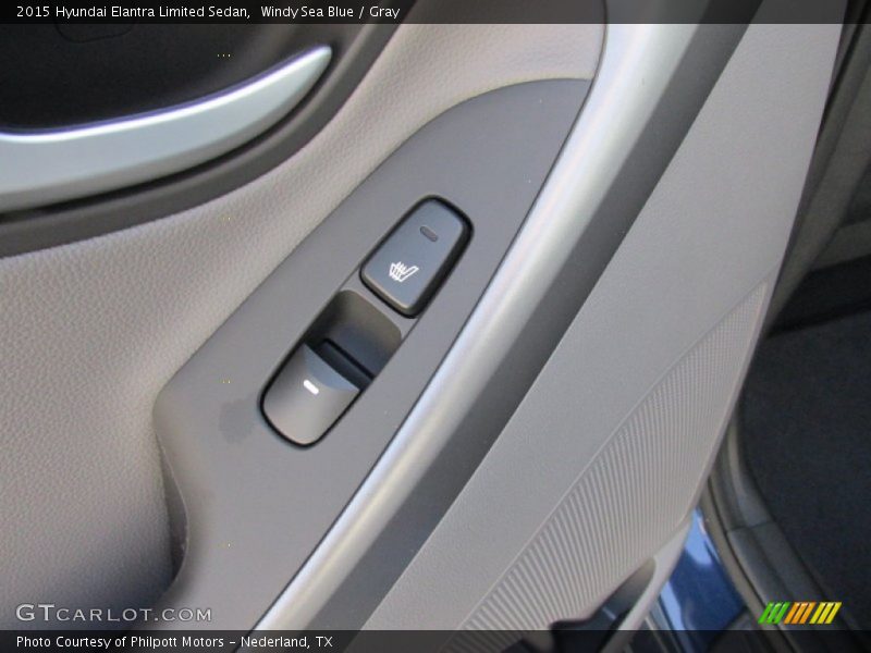Windy Sea Blue / Gray 2015 Hyundai Elantra Limited Sedan