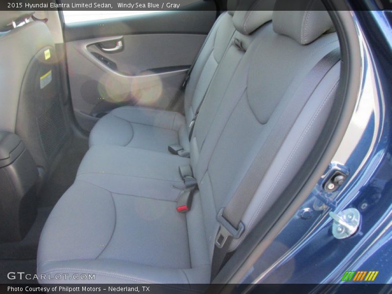 Windy Sea Blue / Gray 2015 Hyundai Elantra Limited Sedan