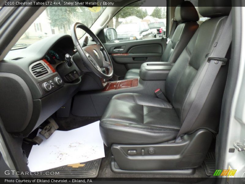 Sheer Silver Metallic / Ebony 2010 Chevrolet Tahoe LTZ 4x4