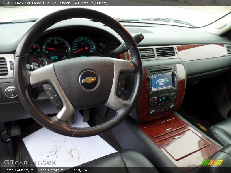 Sheer Silver Metallic / Ebony 2010 Chevrolet Tahoe LTZ 4x4