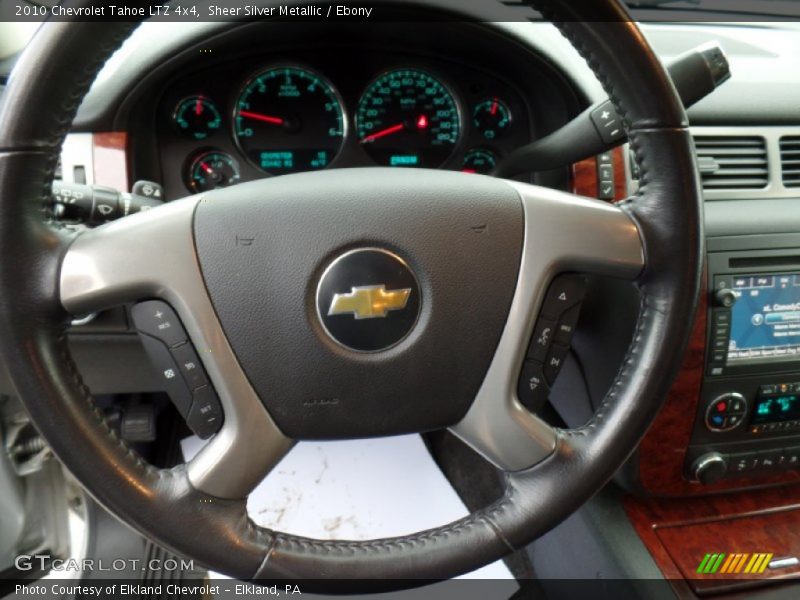 Sheer Silver Metallic / Ebony 2010 Chevrolet Tahoe LTZ 4x4