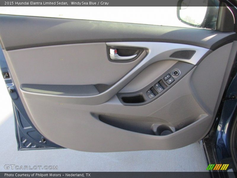 Windy Sea Blue / Gray 2015 Hyundai Elantra Limited Sedan