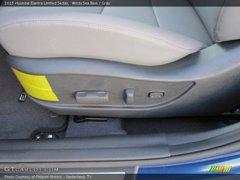 Windy Sea Blue / Gray 2015 Hyundai Elantra Limited Sedan