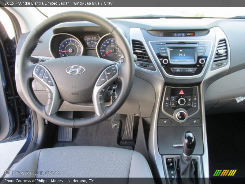 Windy Sea Blue / Gray 2015 Hyundai Elantra Limited Sedan