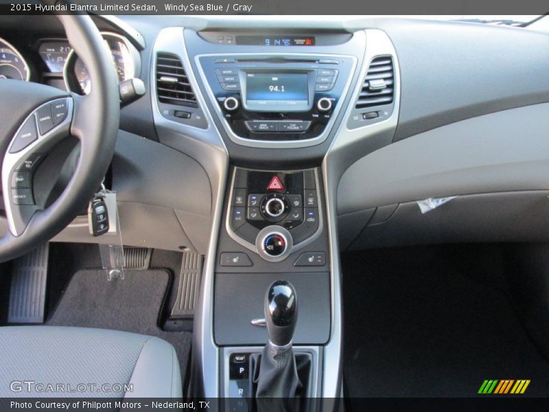 Windy Sea Blue / Gray 2015 Hyundai Elantra Limited Sedan