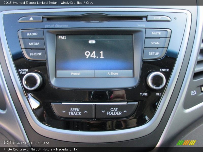 Windy Sea Blue / Gray 2015 Hyundai Elantra Limited Sedan