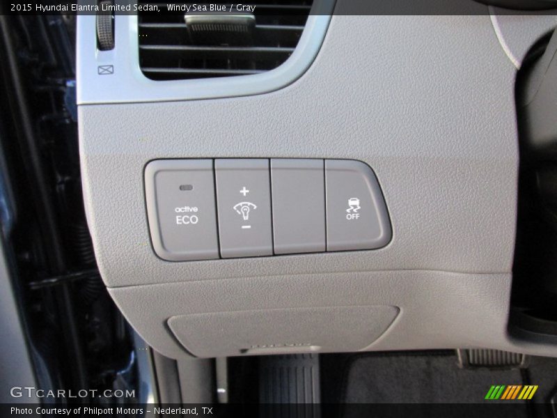 Windy Sea Blue / Gray 2015 Hyundai Elantra Limited Sedan