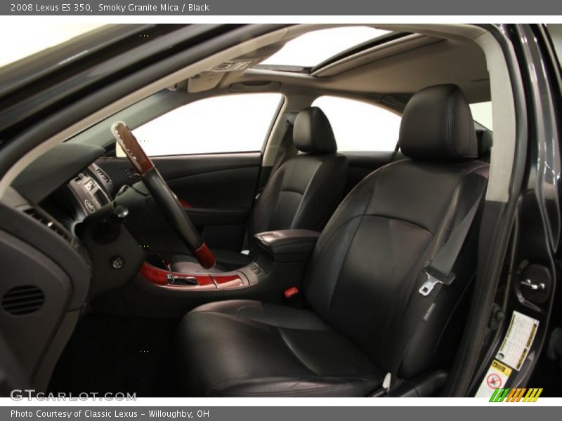 Smoky Granite Mica / Black 2008 Lexus ES 350