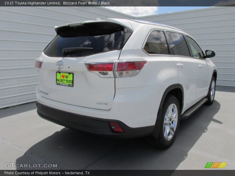 Blizzard Pearl White / Black 2015 Toyota Highlander Limited