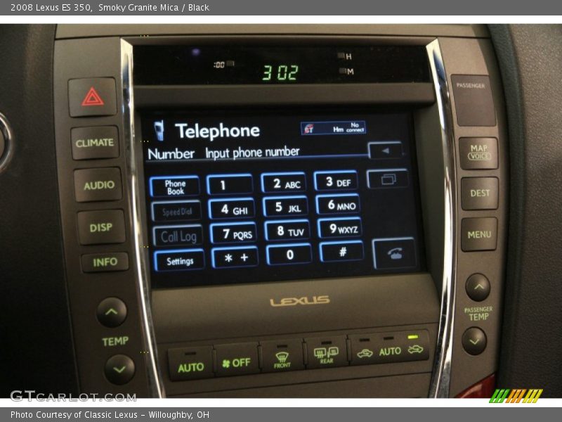 Smoky Granite Mica / Black 2008 Lexus ES 350