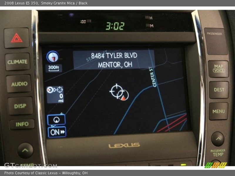 Smoky Granite Mica / Black 2008 Lexus ES 350