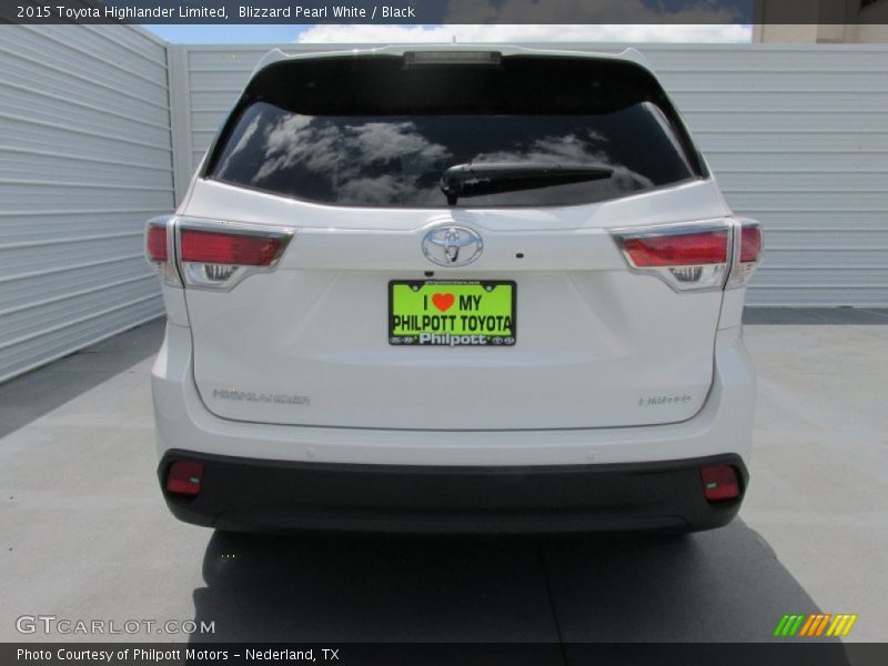 Blizzard Pearl White / Black 2015 Toyota Highlander Limited
