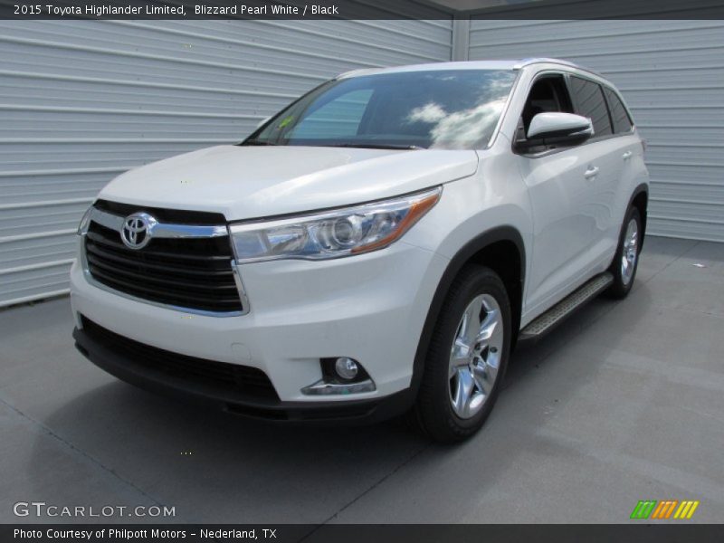 Blizzard Pearl White / Black 2015 Toyota Highlander Limited