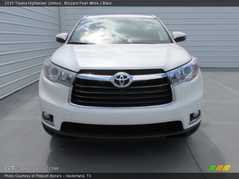 Blizzard Pearl White / Black 2015 Toyota Highlander Limited