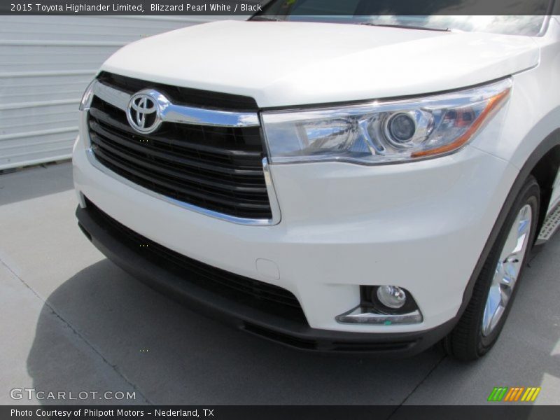 Blizzard Pearl White / Black 2015 Toyota Highlander Limited