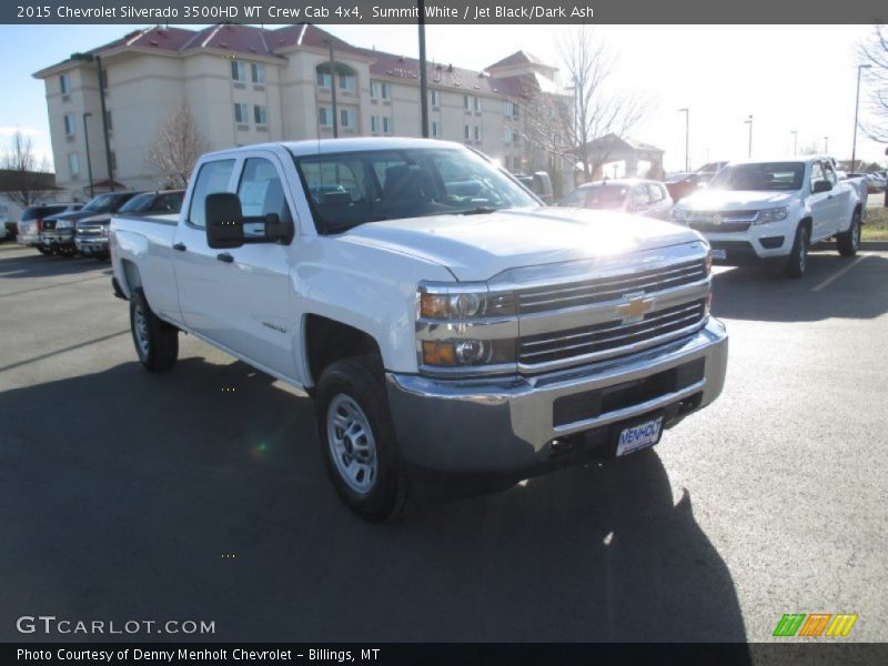 Summit White / Jet Black/Dark Ash 2015 Chevrolet Silverado 3500HD WT Crew Cab 4x4