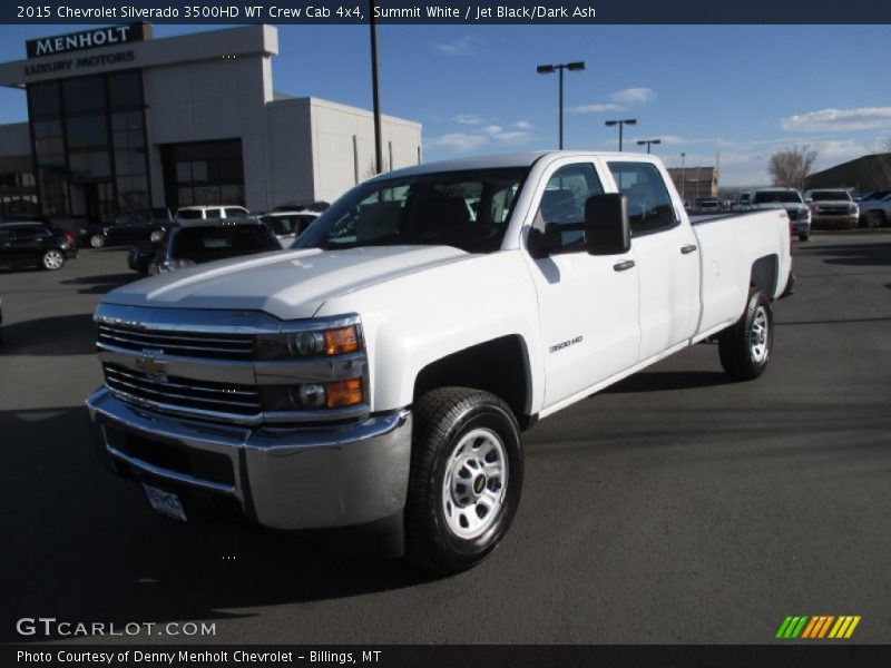 Summit White / Jet Black/Dark Ash 2015 Chevrolet Silverado 3500HD WT Crew Cab 4x4
