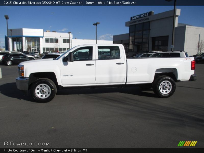 Summit White / Jet Black/Dark Ash 2015 Chevrolet Silverado 3500HD WT Crew Cab 4x4