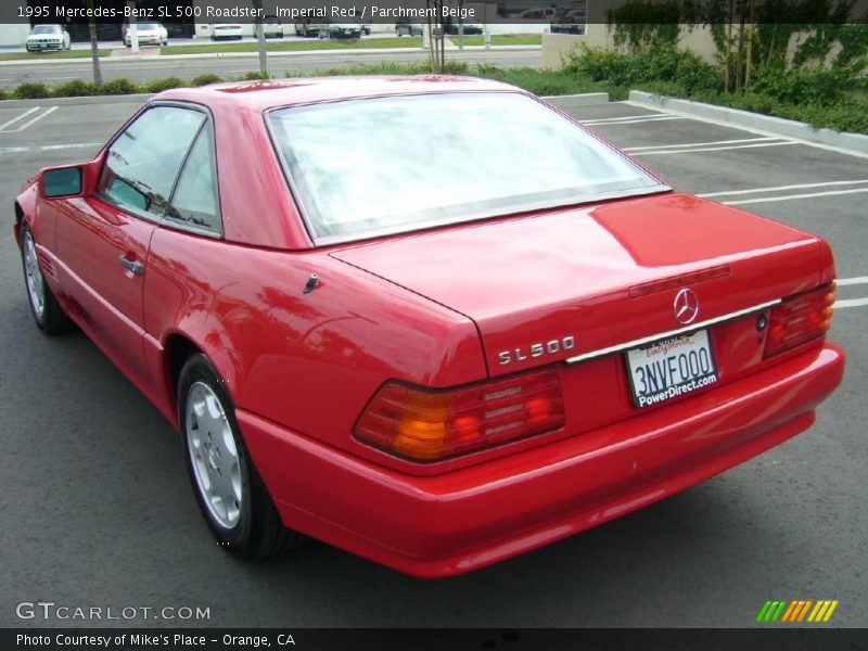 Imperial Red / Parchment Beige 1995 Mercedes-Benz SL 500 Roadster